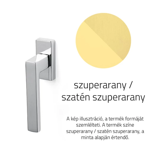 Olivari Planet Q szuperarany / szatén szuperarany ablakfélkilincs