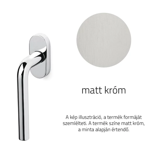 Olivari Raffaella matt króm ablakfélkilincs