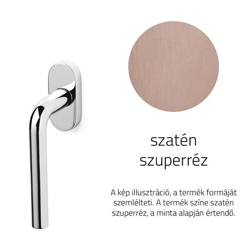 Olivari Raffaella szatén szuperréz ablakfélkilincs