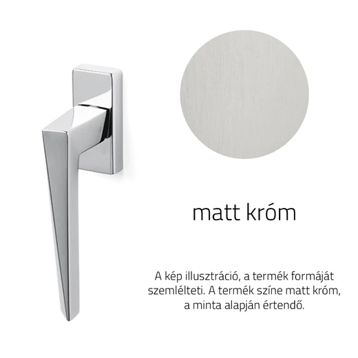 Olivari Sky matt króm ablakfélkilincs