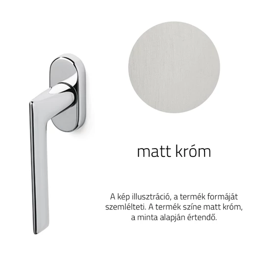 Olivari Tecno matt króm ablakfélkilincs