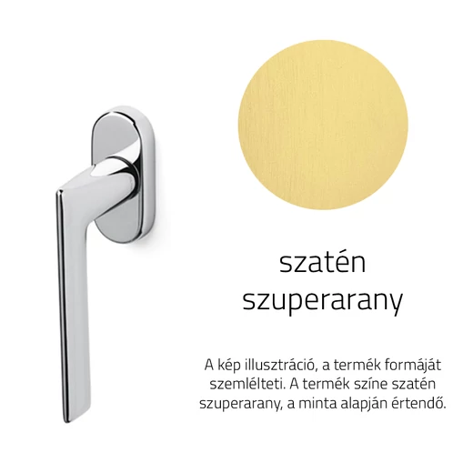 Olivari Tecno szatén szuperarany ablakfélkilincs