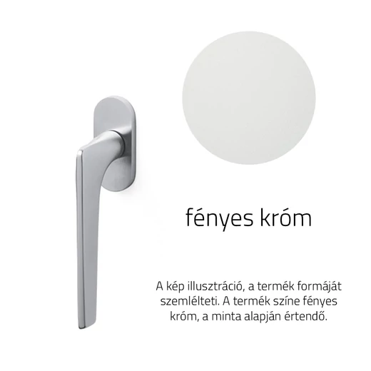 Olivari Twist fényes króm ablakfélkilincs