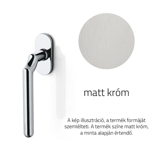 Olivari Virgola matt króm ablakfélkilincs