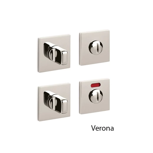 Olivari Verona Q fényes szupernikkel lapos WC négyzetrozetta