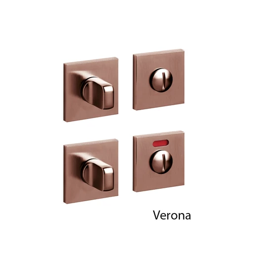 Olivari Verona Q szatén szuperréz WC négyzetrozetta