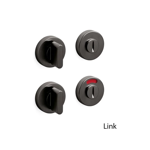 Olivari Link szuperantracit WC alsó körrozetta H200V6