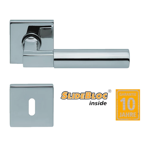 Scoop 1016 polir inox kilincsgarnitúra SlideBloc mechanikával