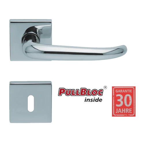 Scoop 1103 Dragon polírozott inox kilincsgarnitúra PullBloc mechanikával