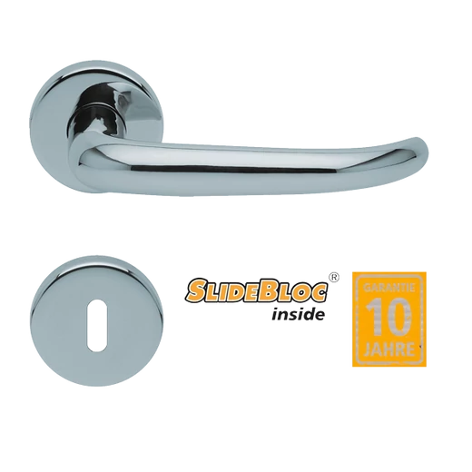 Scoop 1103 Dragon polírozott inox kilincsgarnitúra SlideBloc mechanikával