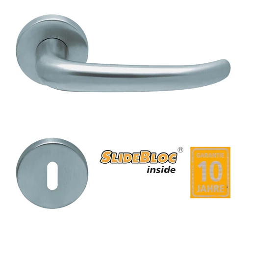 Scoop 1103 Dragon inox kilincsgarnitúra SlideBloc mechanikával