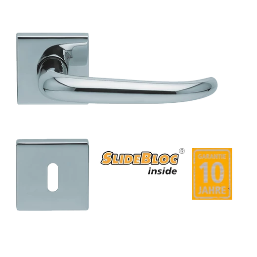 Scoop 1103 Dragon polírozott inox kilincsgarnitúra SlideBloc mechanikával