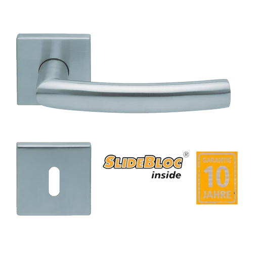 Scoop 1003 Geo inox kilincsgarnitúra SlideBloc mechanikával