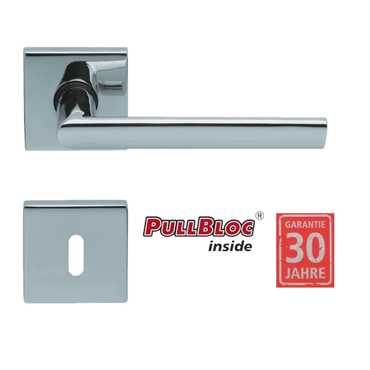 Scoop 1108 Jade polírozott inox kilincsgarnitúra PullBloc mechanikával
