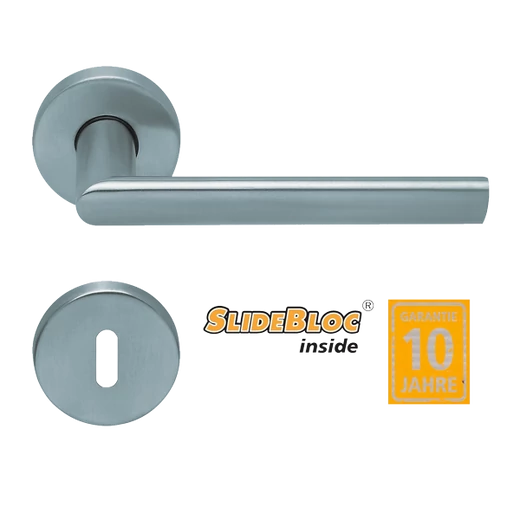 Scoop Jade I 1108 SB inox körrozettás kilincsgarnitúra