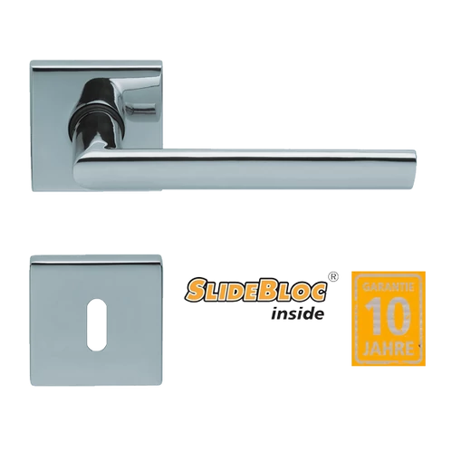 Scoop 1108 polir inox kilincsgarnitúra SlideBloc mechanikával