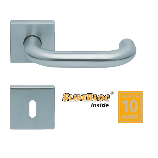 Scoop 1104 Rondo inox kilincsgarnitúra SlideBloc mechanikával