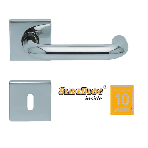 Scoop 1104 Rondo polírozott inox kilincsgarnitúra SlideBloc mechanikával