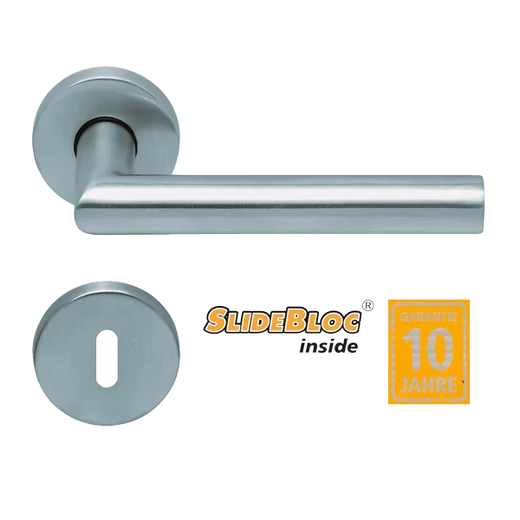 Scoop 1106 Thema inox kilincsgarnitúra SlideBloc mechanikával