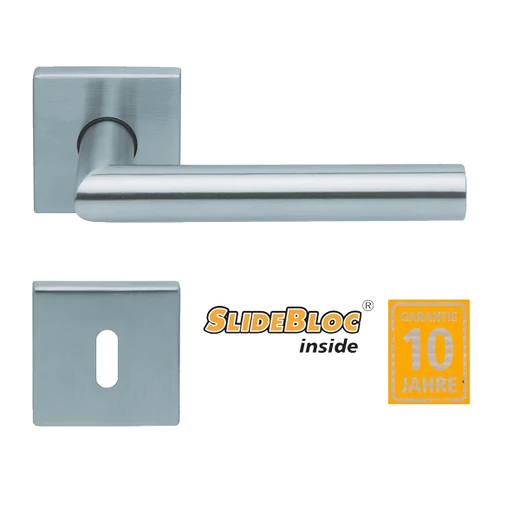 Scoop 1106 Thema inox kilincsgarnitúra SlideBloc mechanikával