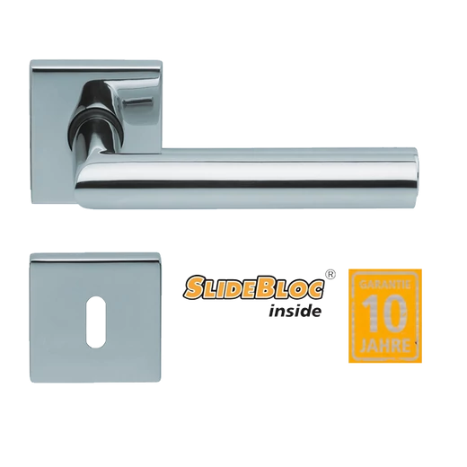 Scoop 1106 Thema polírozott inox kilincsgarnitúra SlideBloc mechanikával