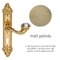 Linea Cali Brilliant Diamond matt patinás hosszúcímes kilincsgarnitúra 1527 PL PM