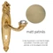Linea Cali Brilliant Diamond matt patinás hosszúcímes kilincsgarnitúra 1528 PL PM
