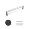 Rujz Design szatén fekete 231 mm bútorfogantyú 573.20