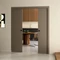 Ermetika Classic Evolution kétszárnyú falban futó tolóajtó tokborításos vázszerkezet vakolható falhoz 1600 x 2100 mm 90 mm EVDI