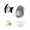 Glass Design SFERA víztiszta üveg / arany bútorfogantyú Ø 40 mm SFERAPULL40T01F3