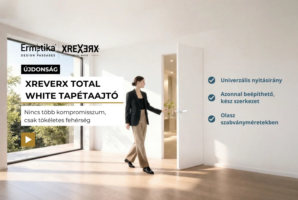 Ermetika Total White tapétaajtó