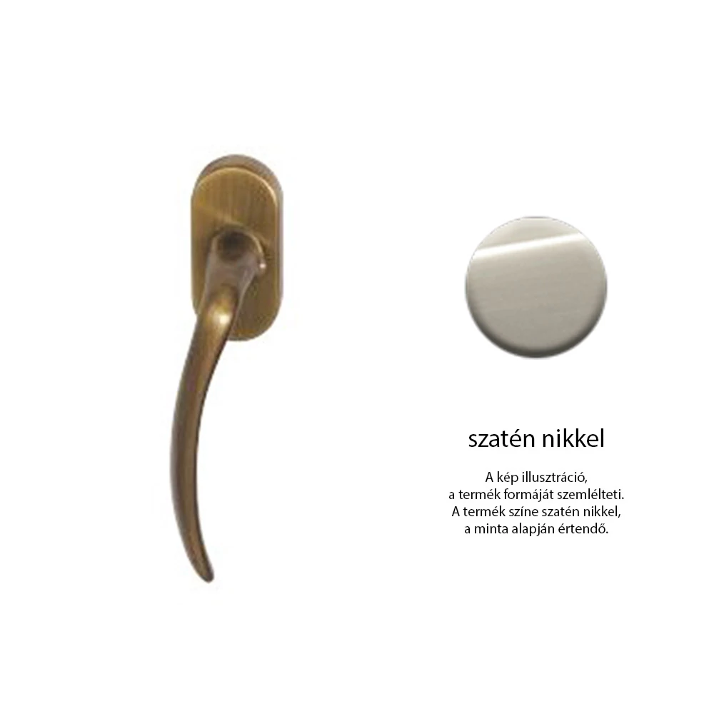 Maestro Golf szatén nikkel ablakfélkilincs