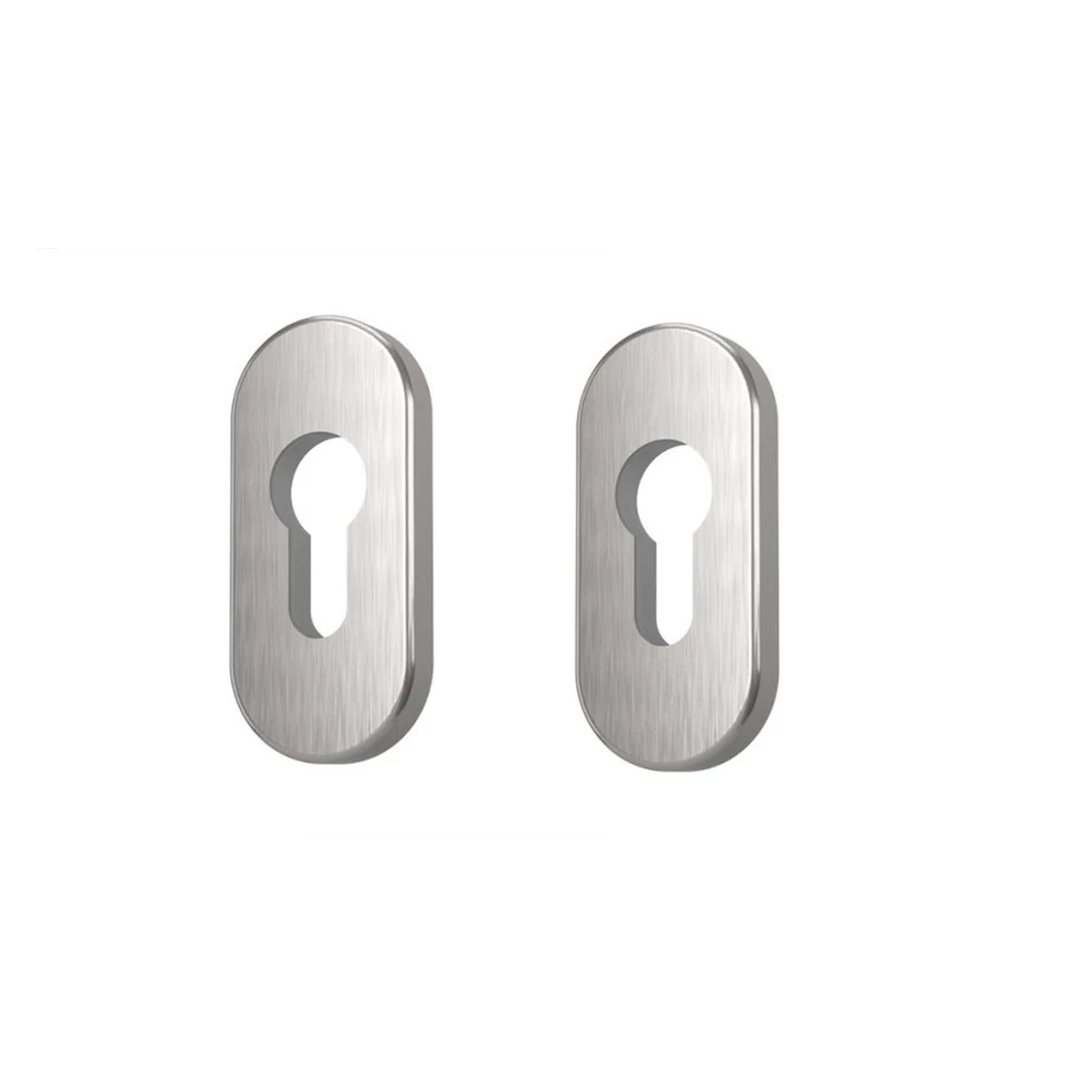 Maestro Opera inox biztonsági pajzsos ovális PZ rozetta PÁR - 031361