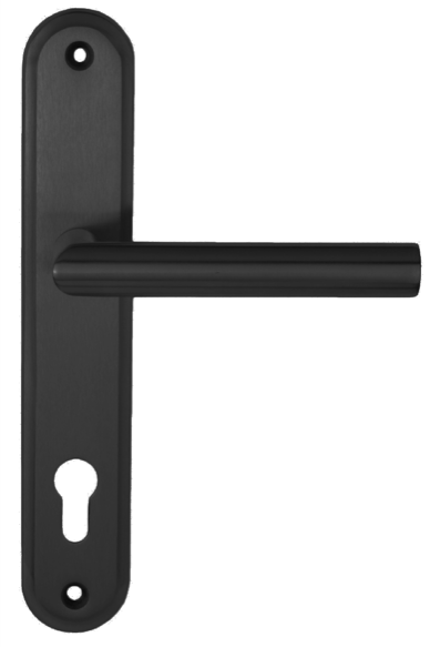 Maestro Universal Thema Pro matt fekete biztonsági bejárati ajtó kilincsgarnitúra - kilincs-kilincs