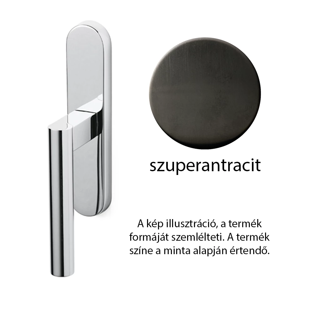 Olivari Euclide szatén szuperantracit ablakfélkilincs C229 US