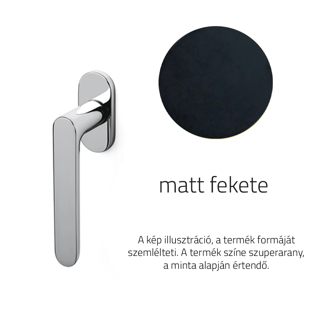Olivari Icona matt fekete ablakfélkilincs K254B