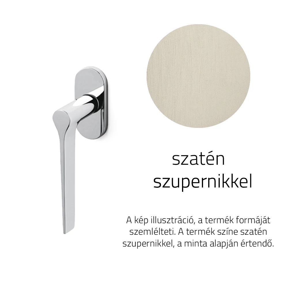 Olivari Lama L szatén szupernikkel ablakfélkilincs K106B