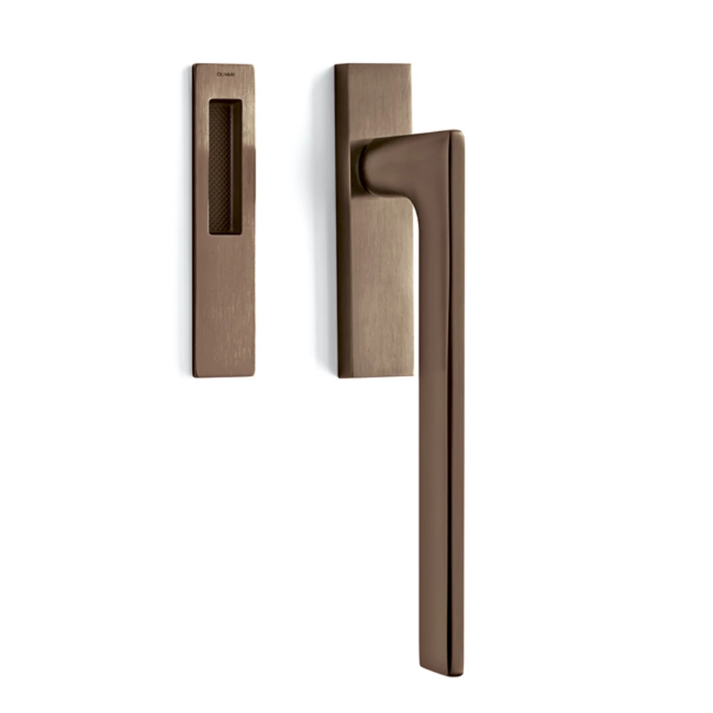 Olivari Lotus Q emelő-toló fogantyú szuperbronz L221