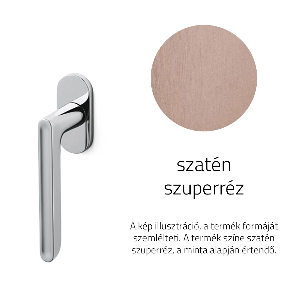 Olivari Lucy szatén szuperréz ablakfélkilincs K231B