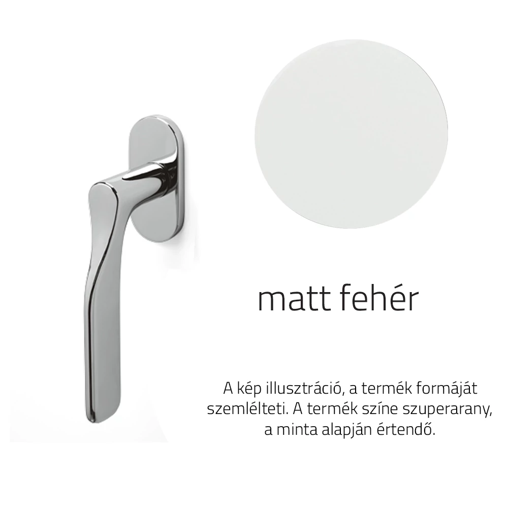 Olivari Paddle matt fehér ablakfélkilincs K264B