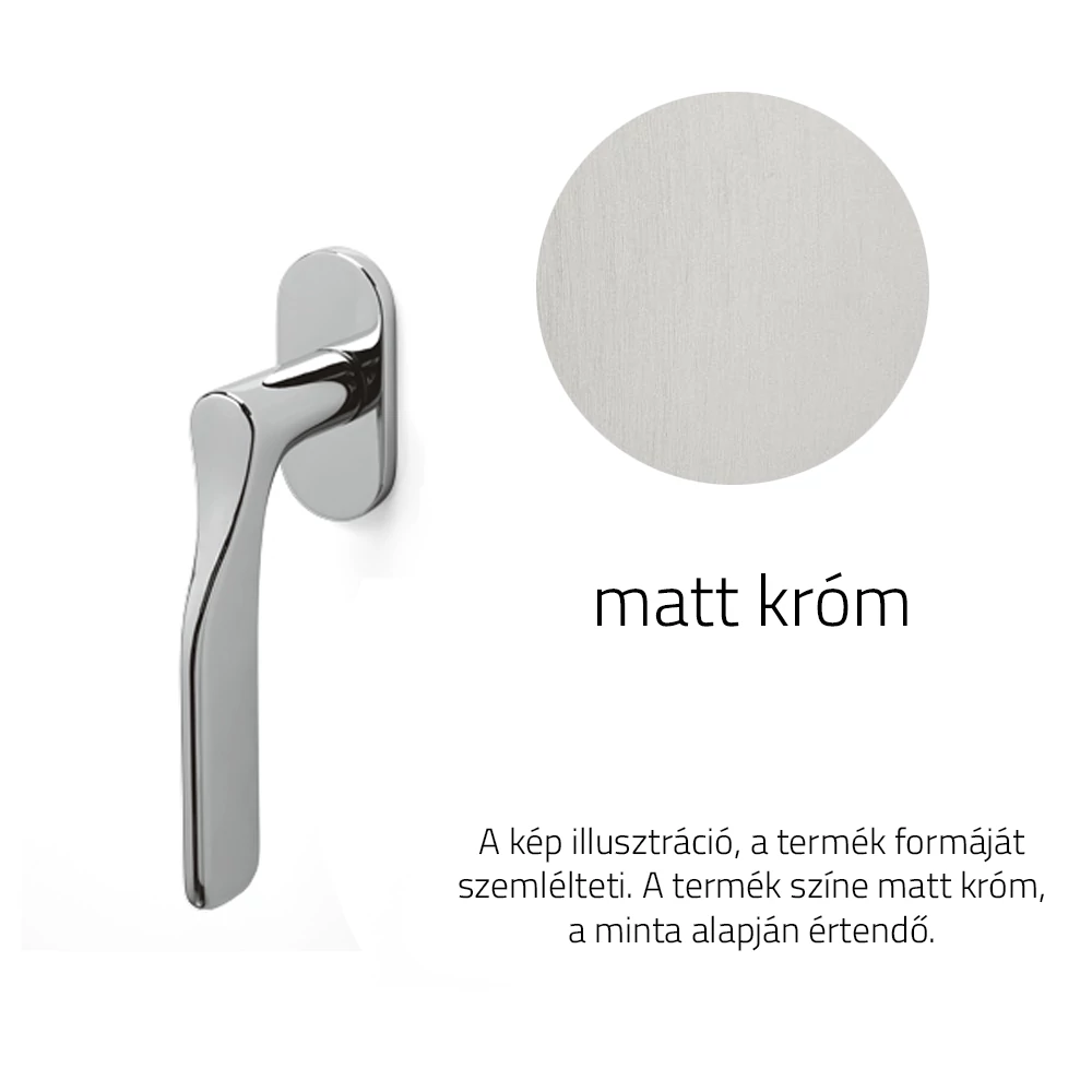 Olivari Paddle matt króm ablakfélkilincs K264B