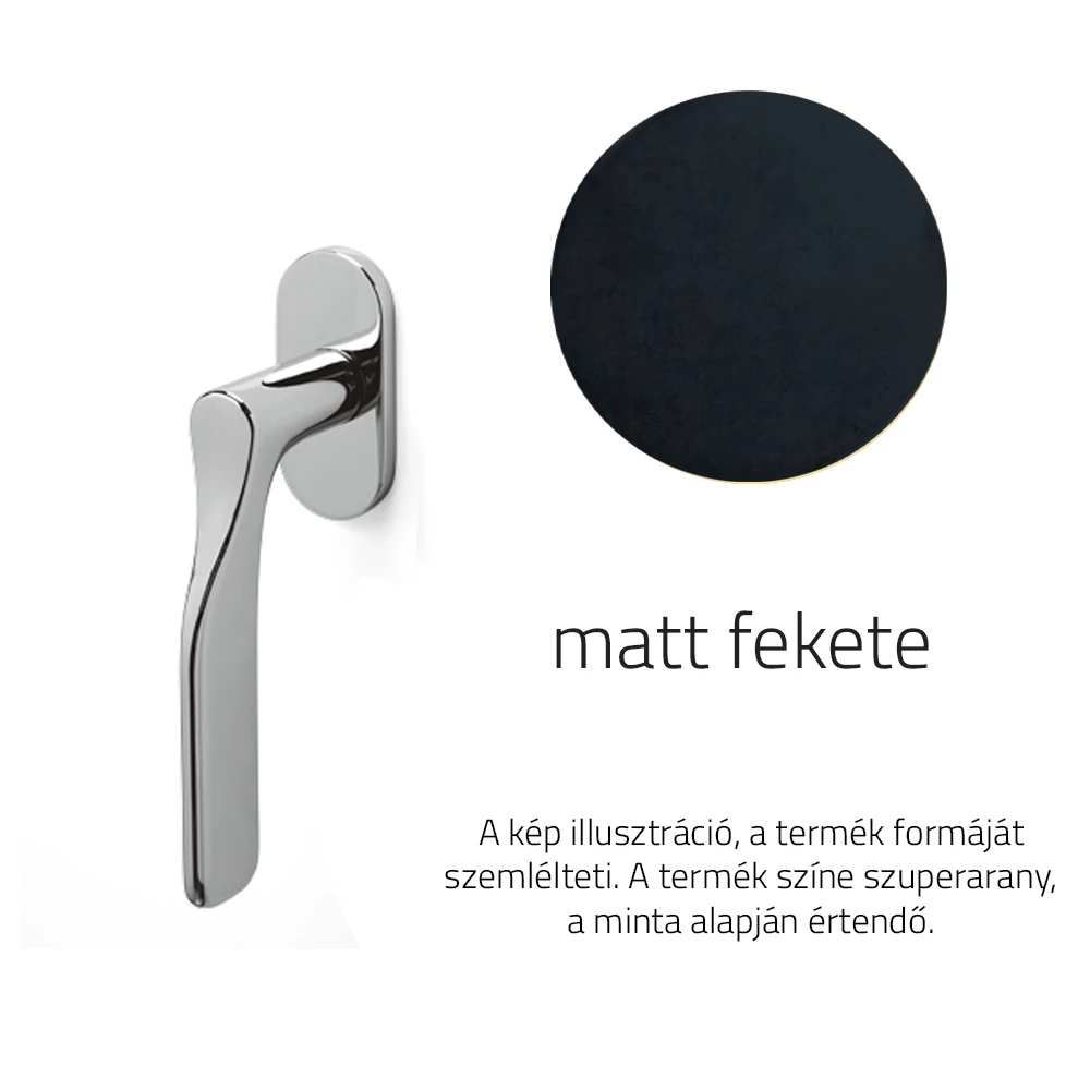 Olivari Paddle matt fekete ablakfélkilincs K264B
