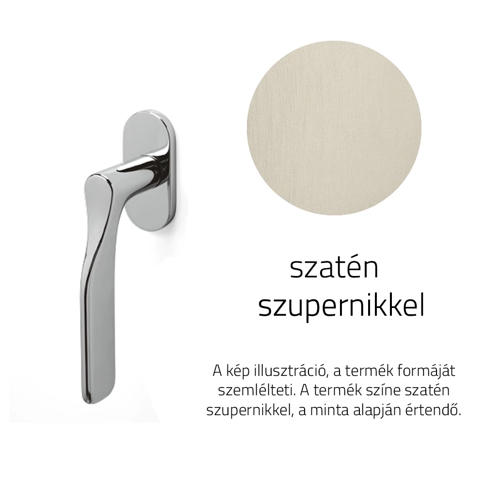 Olivari Paddle szatén szupernikkel ablakfélkilincs K264B