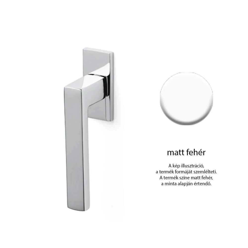 Olivari Planet Q matt fehér ablakfélkilincs K203B