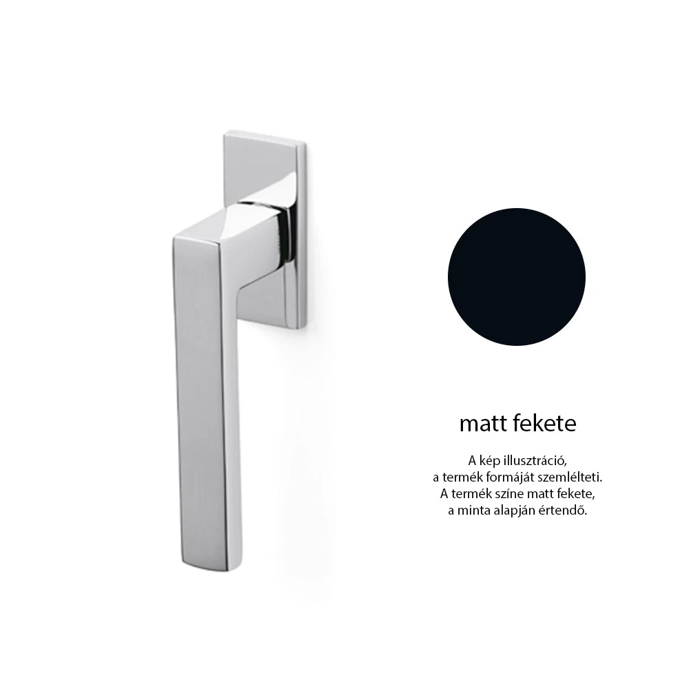 Olivari Planet Q matt fekete ablakfélkilincs K203B