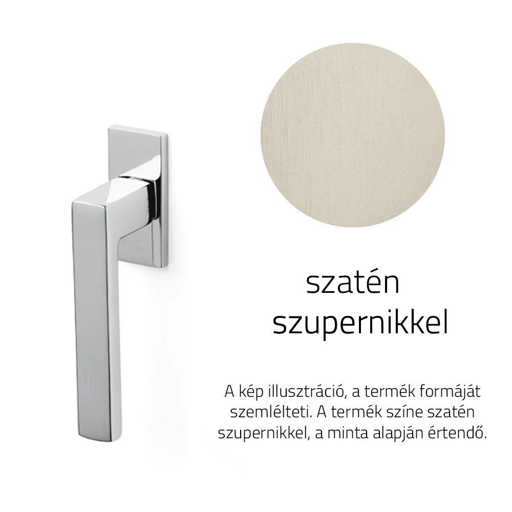 Olivari Planet Q szatén szupernikkel ablakfélkilincs K203B