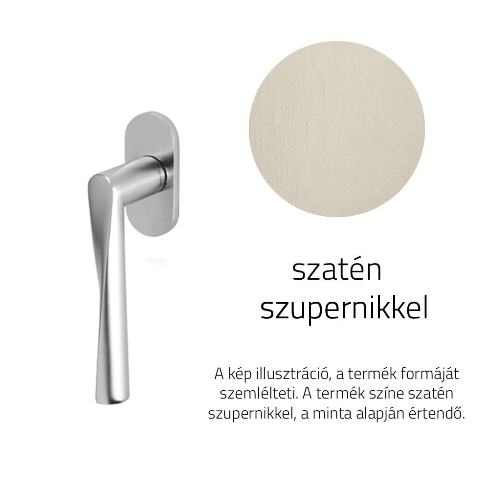 Olivari Dynamic szatén szupernikkel ablakfélkilincs K261B