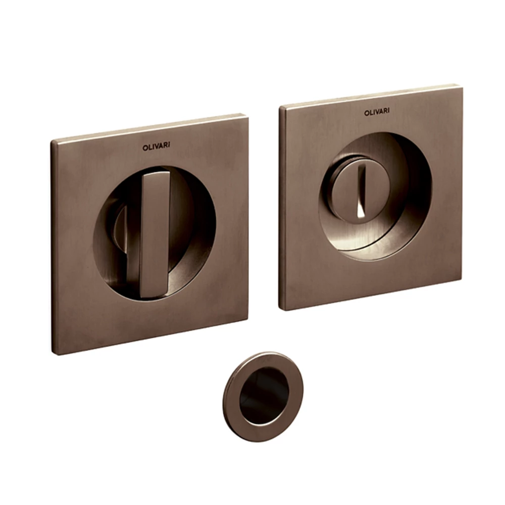 Olivari Giotto Q szuperbronz WC záras szögletes húzókagyló pár 65 mm D127