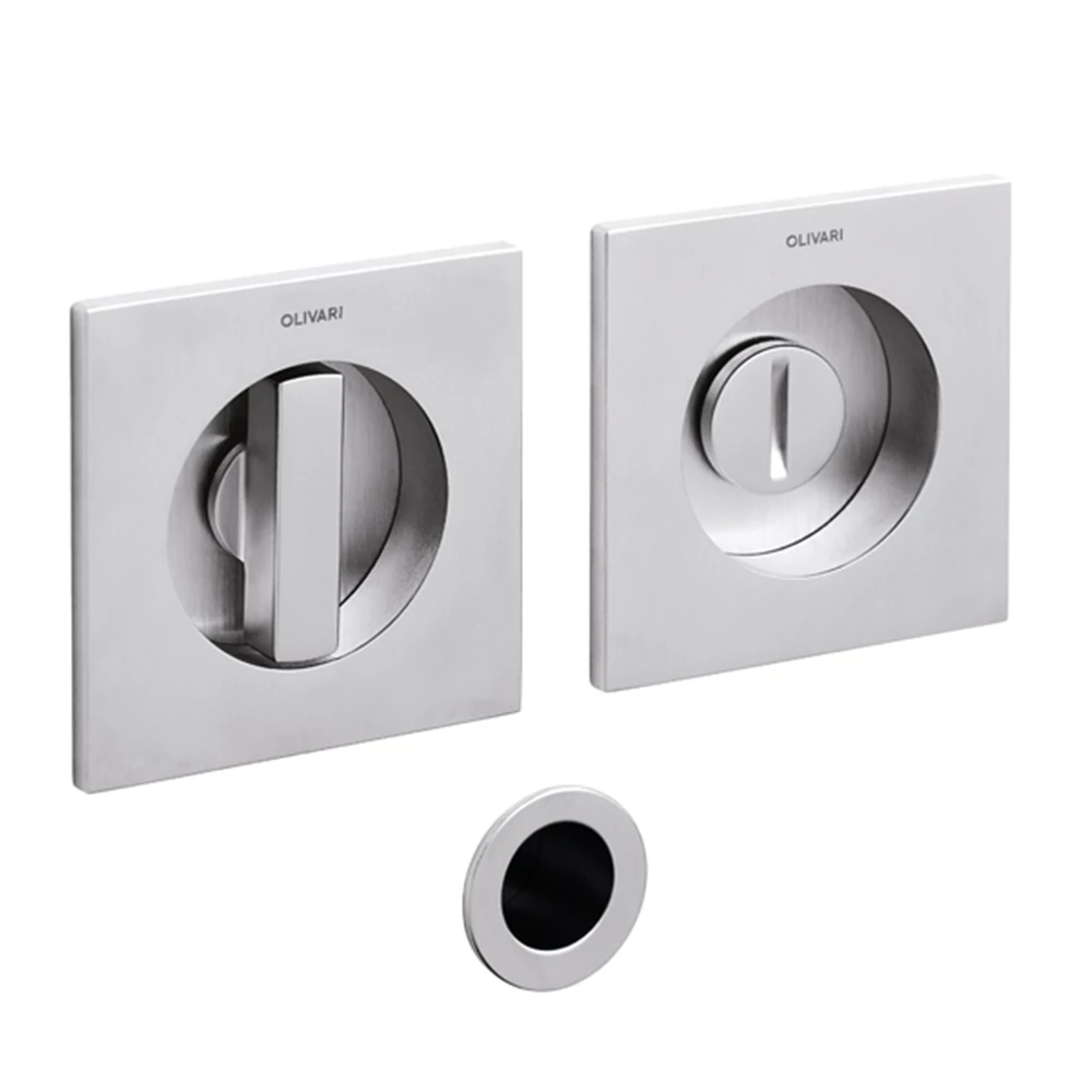 Olivari Giotto Q szuperinox WC záras szögletes húzókagyló pár 65 mm D127