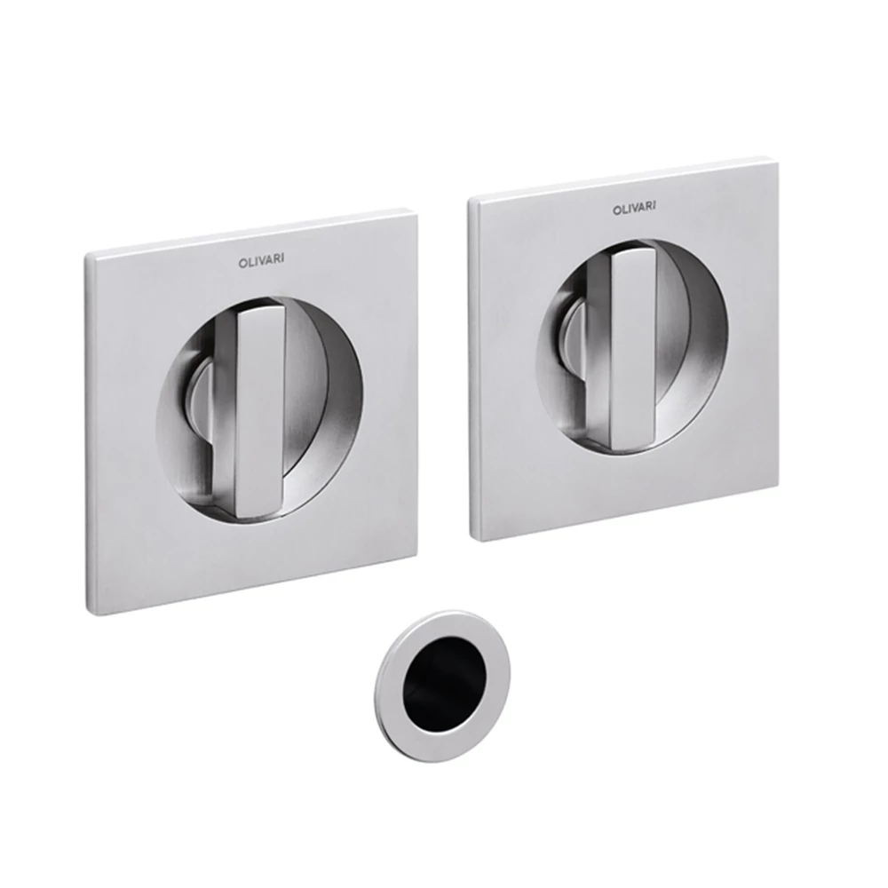 Olivari Giotto Q szuperinox szögletes húzókagyló pár kétoldali fordítóval 65 mm D128
